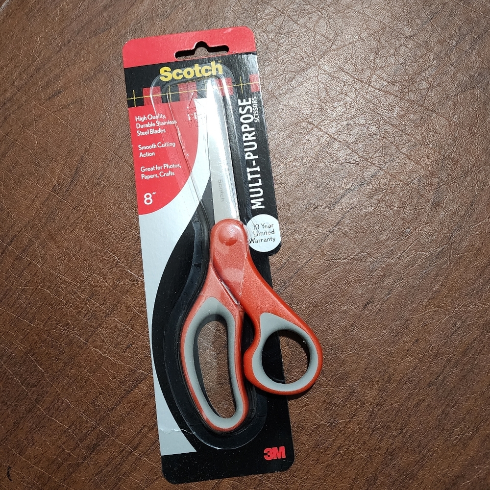 Scotch Multi-Purpose Scissors - Red and Gray - Picture 2 of 7